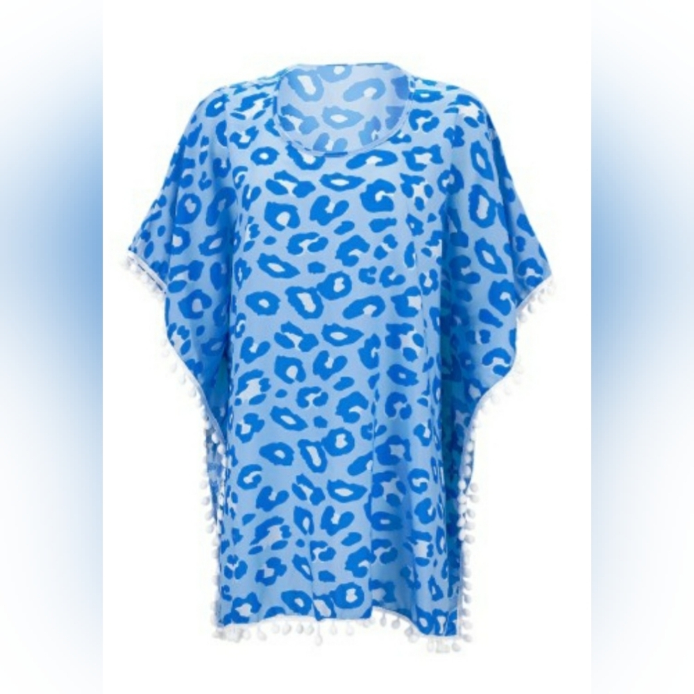 Viv And Lou Cool Leopard Print Beach Cover Up